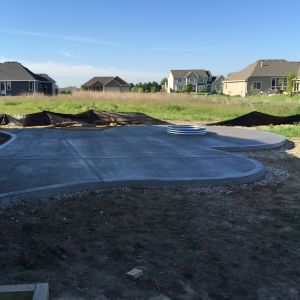 BACK PATIO WITH PICTURE FRAME BORDERS