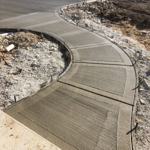 FRONT DRIVEWAY AND SIDEWALK