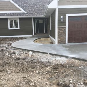 FRONT DRIVEWAY AND SIDEWALK